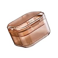 Vista 1 de Caja de 1 pieza para prótesis dental, caja de baño de 3 capas, caja rectangular para dentaduras postizas, caja de almacenamiento de dientes falsos