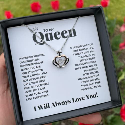 Couples Gifts Necklace To My Soulmate Necklace Birthday Christmas Jewelry Romantic Gifts For My Wife with Message Card Box Personalized Gift Present Pendant for Future Wife Soulmate Girlfriend2
