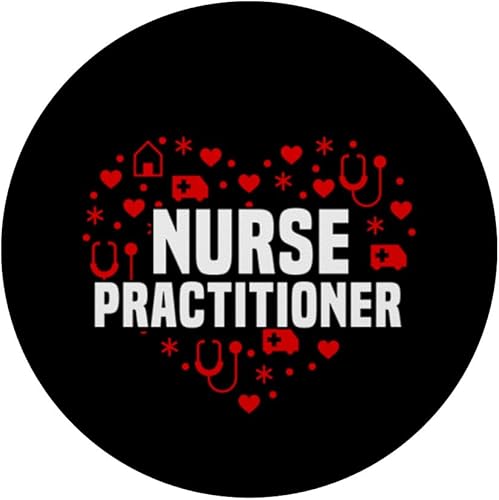 Miniatura 3 de Gran enfermera practicante disfraz de corazón NP ropa de enfermería PopSockets intercambiables PopGrip