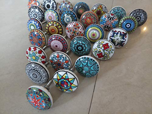 Knobsworld, pomelli con mandala realizzati a mano