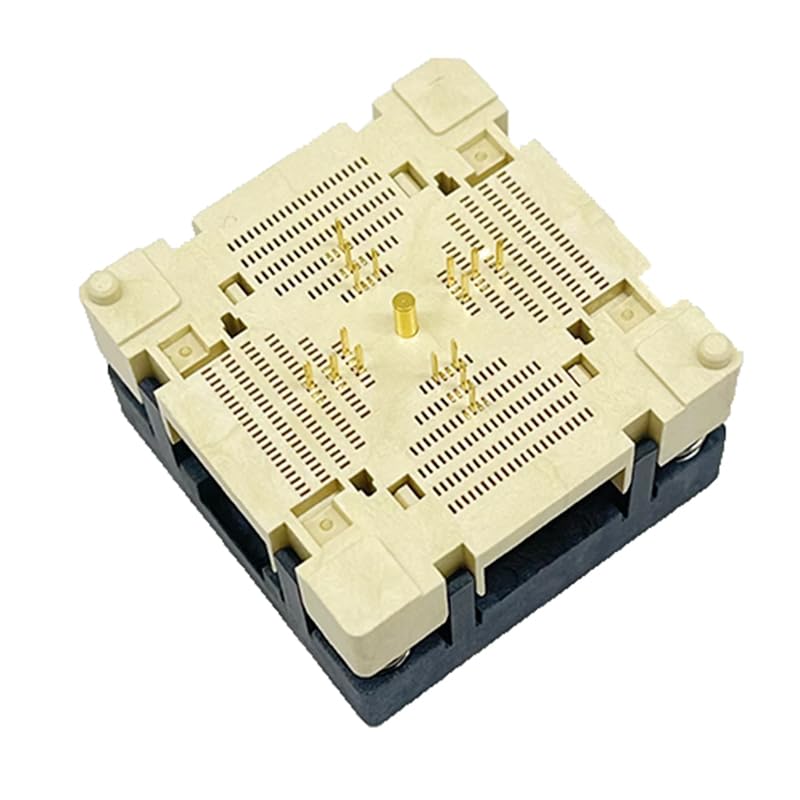 QFN16 MLF16 Burn-in Socket IC Test Socket Pitch 0.4mm Chip Size 3x3mm Flash Adapter Open TOP for Machine Test in Bulk with Even pad Matrix QFN IC Test