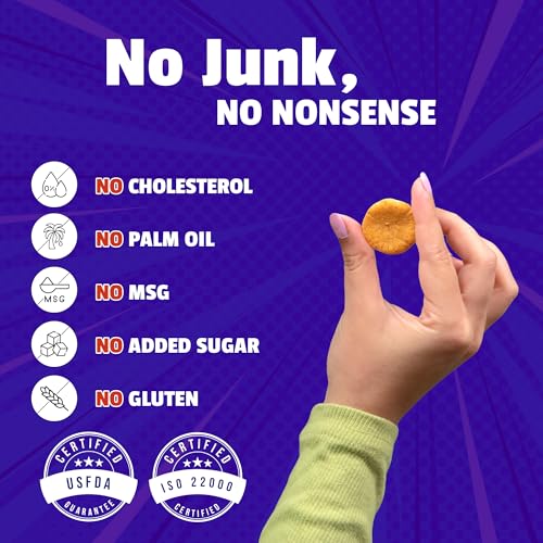 Image of The Healthy Binge Try Them All Snacks Combo - Baked Millet Chips, No Palm Oil, Protein Rich, Healthy Snacks for Kids and Adults | Chips Combo ( Pack of 7 )