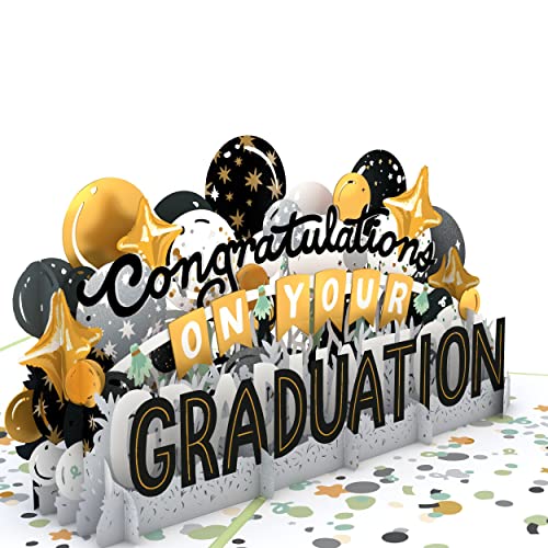 Lovepop Congratulations On Your Graduation Pop-Up Card – Graduation Card – Handcrafted 3D Pop-Up Greeting Card – Graduation Card, 5 x 7”