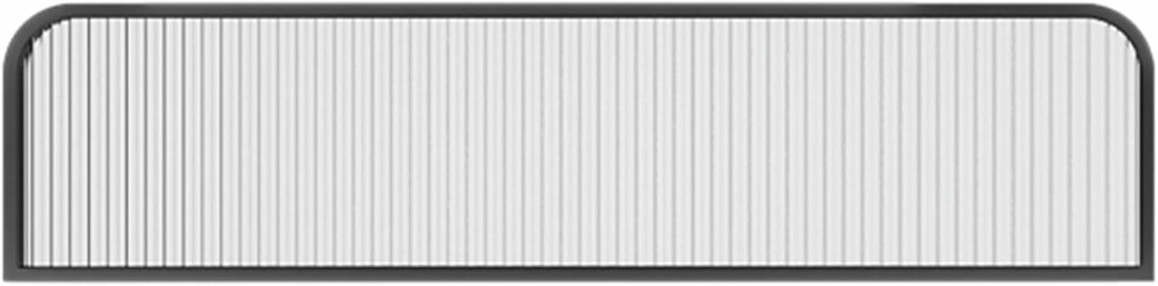 KLGFBDC Semi-Privacy Screen Panel for Office & Restaurant, Divider for Desk & Public Areas, Striped Glass Partition, Stylish Countertop for Enhanced Privacy