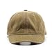 Summer Short Brim Vintage Baseball Cap Adjustable Unstructured Washed Distressed Cotton Blank Dad Hat for Men & Women (as1, Alpha, one_Size, Khaki)