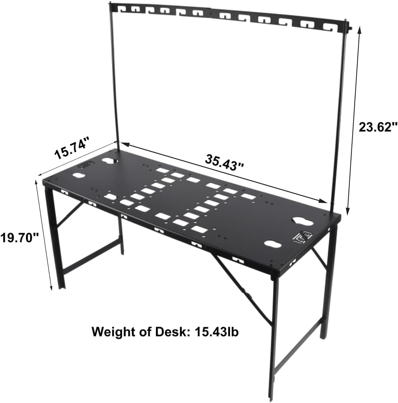 HIGH FLYING Molle Panels System Cargo Shelf Multifunction Foldable Working Table for Outdoor Camping (35.43" for LC150/GX460/LC250/LC76/Wranger JL 2dr/JK 4dr)