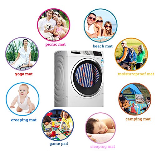 Panlen Large Picnic Blanket, Waterproof Sandproof Beach Blanket Machine Washable,79X57 Inches Light Weight,Ground/Grass Mat,Folding Outdoor Camping Mat (Flamingo) #TOP4