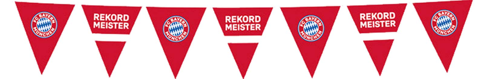 Image secondaire de Guirlande de Fanions FC Bayern Munich en Plastique - Décoration Festive