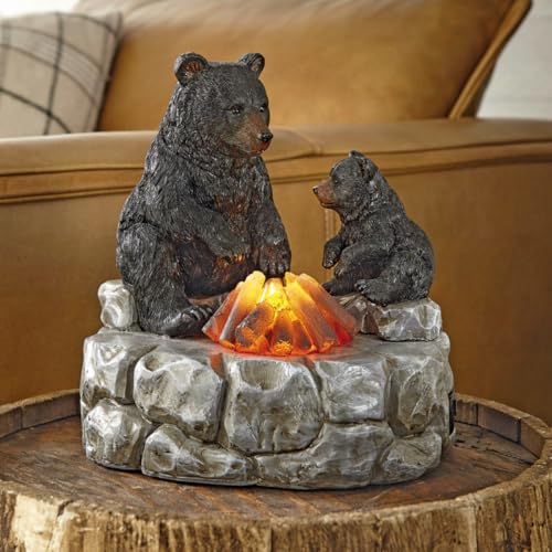 BLACK FOREST DECOR Campfire Bears Nightlight