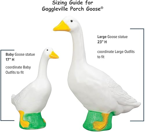 Miniatura 6 de Fox Valley Traders Gaggleville - Traje de ganso hawaiano, se adapta a una estatua grande de 23 pulgadas de alto