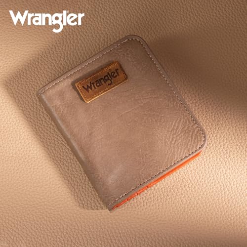 Image of Montana West X Wrangler Small Women's Slim Thin Wallet Card Cases Money Organizer Thin Mini Pocket Wallet with Rfid Lining and A Coin Purse