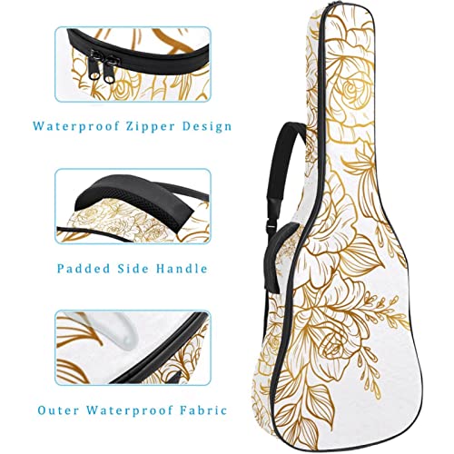 Housse de transport étanche pour guitare avec bandoulière réglable et tranches de citron sur rayures marines… - Les Beatles, Paul McCartney, John Lennon, RIngo Starr, George Harrison Housse de transport étanche pour guitare avec bandoulière réglable et tranches de citron sur rayures marines… – Image 5