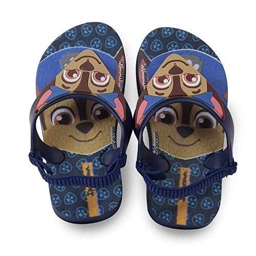 Slide Ipanema Patrulha Canina Baby Bebê Menino S: Azul/G: Azul/Bege 20/21