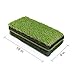 Whitefang Golf Mat Tri-Turf Fairway Rough and Driving, Golf Hitting Mat Grass with Tees and Balls for Indoor Outdoor (Green)