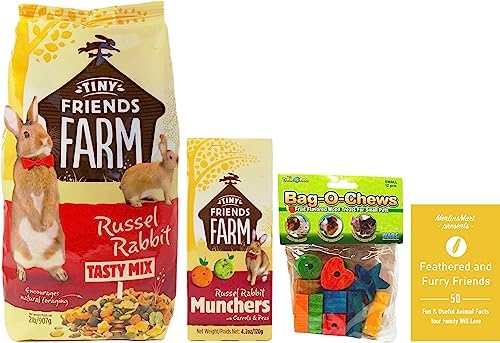 Amazon.com : Tiny Friends Farm Russel Rabbit Tasty Mix Food (2 Lbs) and ...