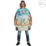 LUSTIGE FLOWER POWER MOTIVE - Unser Hippie Kostüm verfügt über lustige Flower Power Motive, die es zu einem besonders witzigen und auffälligen Outfit machen und die Erinnerungen an die kultige Ära der 70er Jahre wecken.