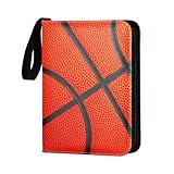 Zettokete Classeur de cartes de basket-ball avec pochettes 400 pochettes, album de cartes de basket-ball pour collection de cartes de sport