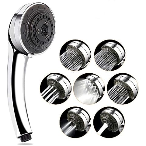 Seven Mode Multifunctional Handheld Shower Head, Adjustable High Pressure Shower Heads, Universal Interface(No Hose) Cover