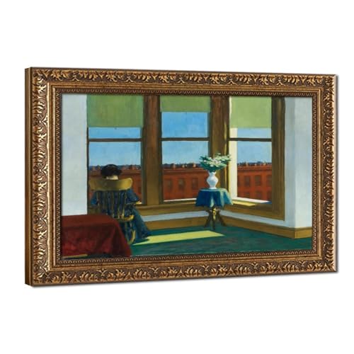Edward Hopper Chambre à Brooklyn toile réaliste atténuant le stress visuel