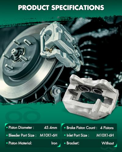 Image of SCITOO 191830 Front Left Disc Brake Caliper Assembly Without Bracket for Toyota for 4Runner 1996-2002,for Toyota for Tacoma 2004