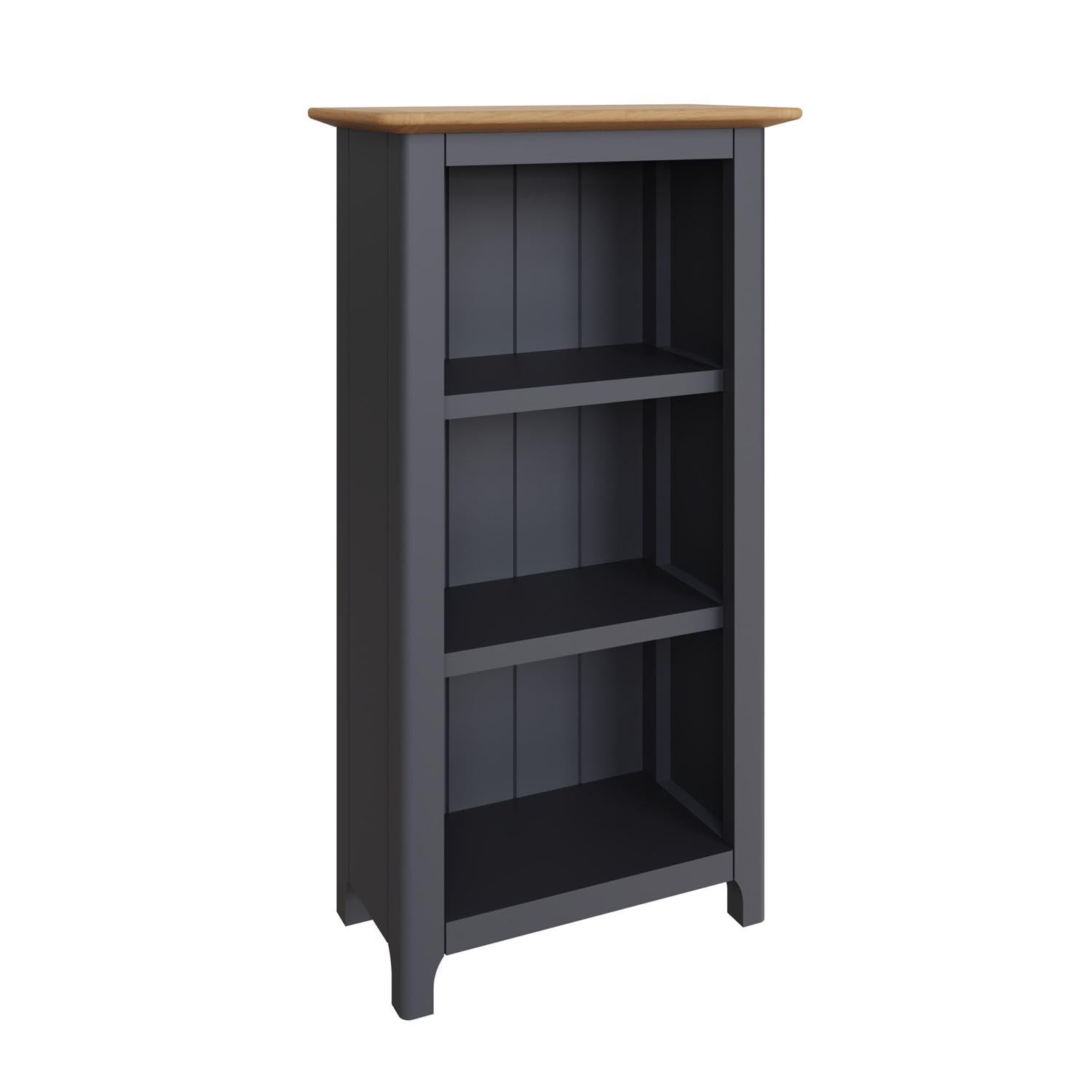FWStyle Graphite Blue Oak Veneer 3 Tier Bookcase