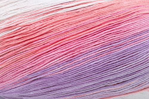 Gründl Yarn, Cotton, Cream-Pink-Purple-Lilac, ca. 260 m - Image 2