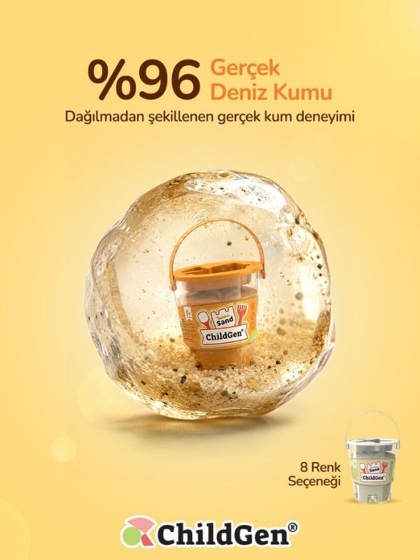Doğal Oyun Kumu 500 gr - Sarı