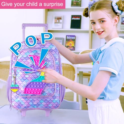 Kids Suitcase with Wheels for Girls and Boys, Rolling Carry on Luggage for Toddler Children2