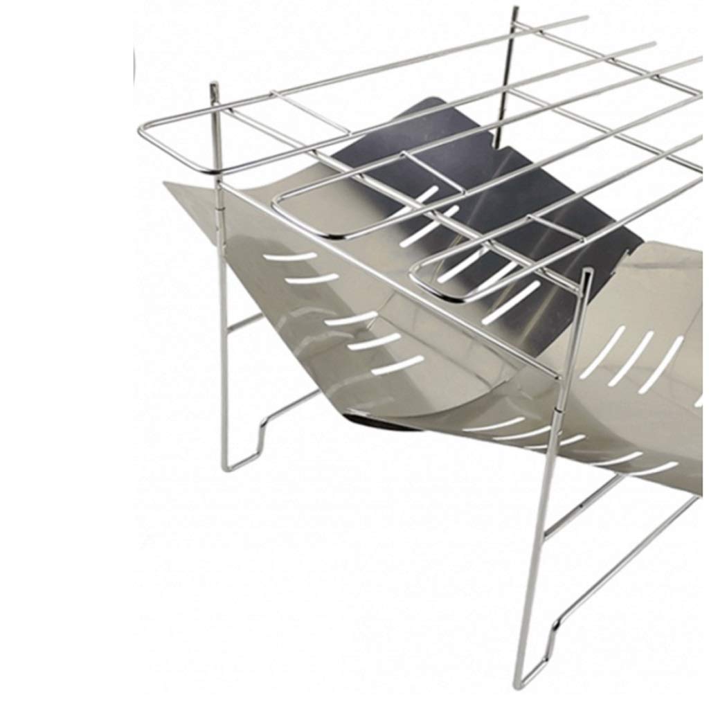 Grill zewnętrzny Mini grill ze stali nierdzewnej kuchenka kempingowa stojak do gotowania składany węglowy,Grill ogrodowy