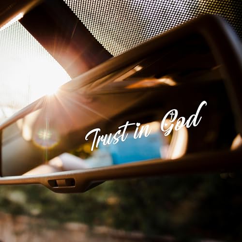 Image of Set 3Pcs Trust in God Rearview Mirror Sticker Christian Car Decal Water Bottle Laptop Window Stickers Vinyl Waterproof 4 Inches Decal Bible Verse Car Accessories for Mom Dad Friend