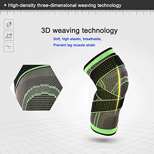 Image of Knee Sleeve,Compression Fit Support -for Joint Pain and Arthritis Relief, Improved Circulation Compression - Wear Anywhere - Single