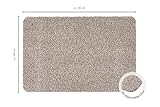 andiamo Fußmatte Samson Türmatte Sauberlaufmatte für Innen- und überdachter Außenbereich waschbar mit rutschfester Unterseite 40 x 60 cm beige