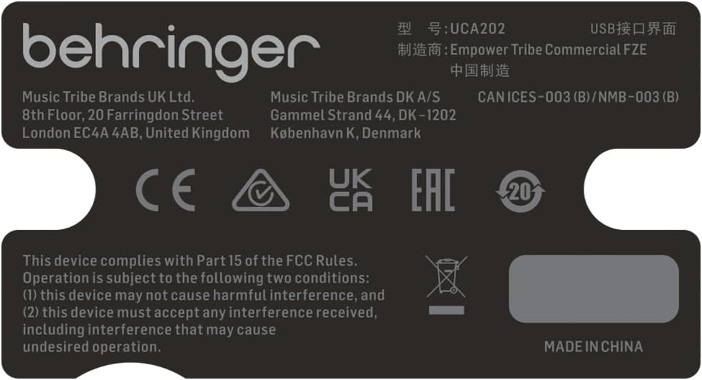 Angle view of the Behringer BTR2000 Racktuner with lights on