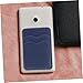 UPKOCH Phone Card Holder Pu Leather Wallet Dual Slots for Credit Cards Adhesive Backing for Secure Attachment Compatible Phone Models Slim Design for Wireless Charging Stylish