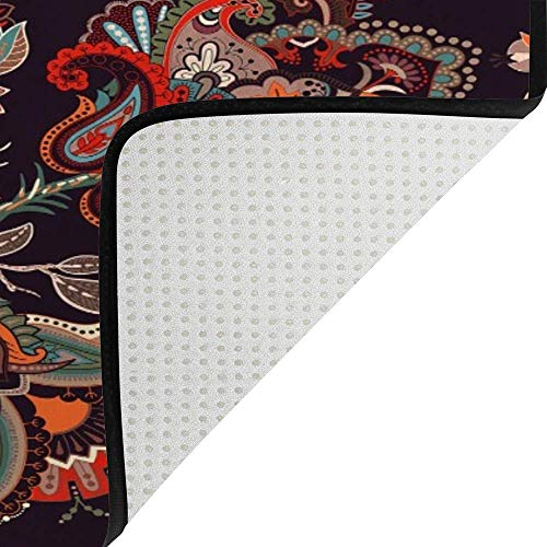 Tapis de sol lavable facile à nettoyer grand tapis anti-glisse