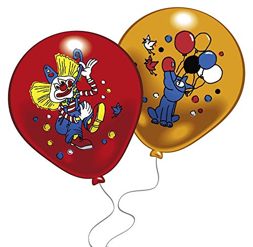 Preisvergleich Produktbild RIETHMÜLLER Ballons Clownmotiv 8 Stück