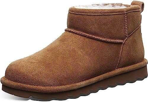 BEARPAW Women's Shorty Hickory Size 7 | Women's Ankle Boot | Women's Slip On Boot | Comfortable Winter Boot