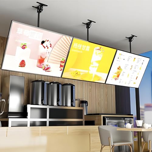 Panneau d'affichage LED 3D en aluminium mural et suspendu pour commerce