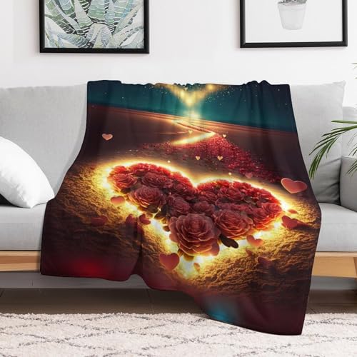 Manta mullida con forma de corazón para evitar el frío en el sofá tejido muy suave 3