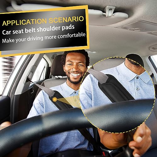 MoMbod 1Pcs Shoulder Strap Pad Universal Shoulder Relief Pad Black Decompression Air Cushions for Laptop Bag, Guitar, Safety Belt, Camera, Tactical Bag Strap (Black)4