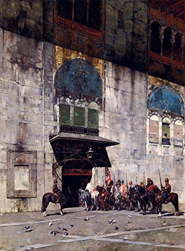 Tableau Alberto Pasini peinture à l'huile sur toile pour s'évader