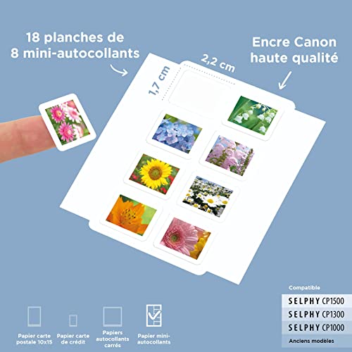 Kit Canon Papier + Encre 18 feuilles mini autocollants pour série CP KC 18IL - vue 4