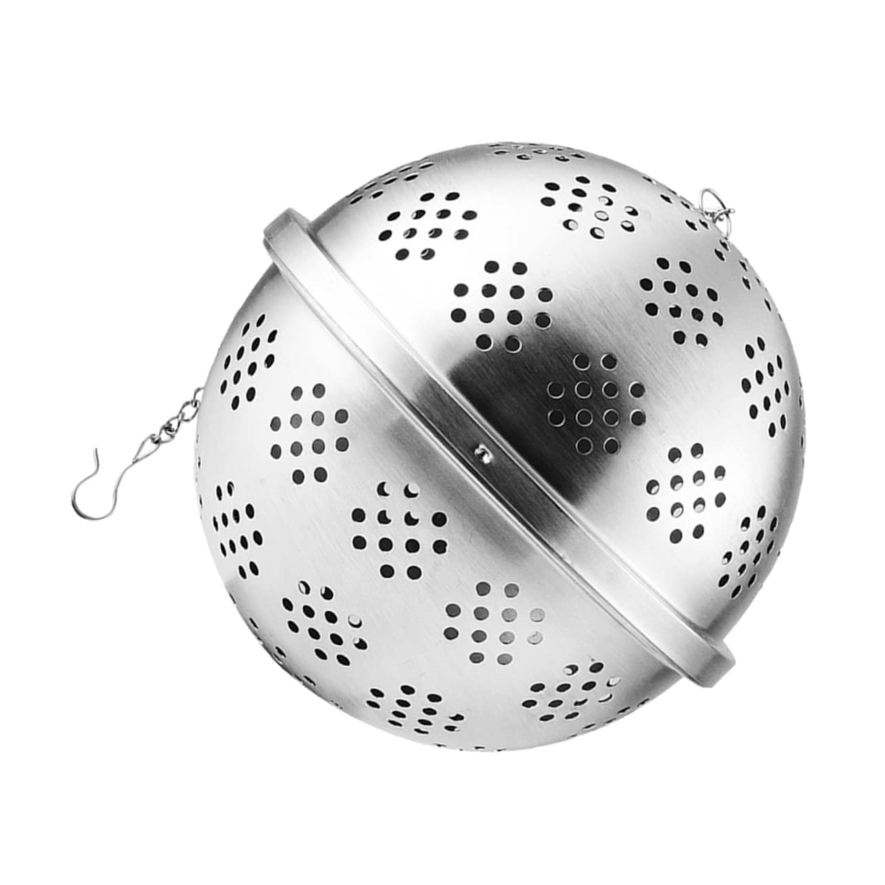Amosfun Stainless Steel Tea Strainer Ball Spice Infuser with Hook for Easy Hanging Tea Filter for Loose Leaf and Seasoning Modern Design for Tea Lovers and Culinary