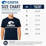 Costa Del Mar Koszulka męska Topwater, Ciemny wrzos, S