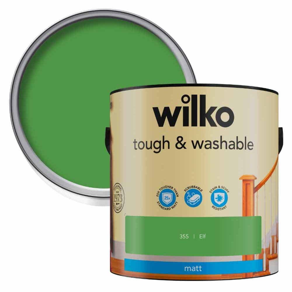 Buy wilko Tough & Washable Elf Matt Emulsion Paint, Hardwearing and