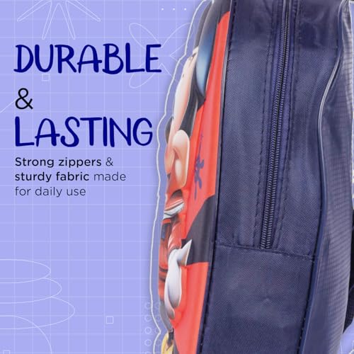Image of 3D School Bag for Girls Boys & Kids | Lightweight Cartoon Backpack for School | Multi Compartment Primary School Bag | Durable Book and Lunch Backpack (6-13 Years)