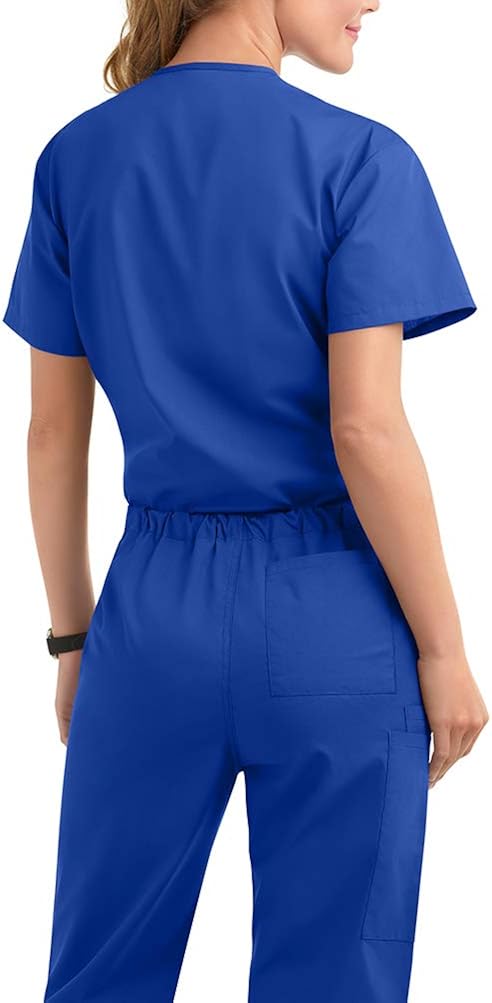 Strictly Scrubs Unisex Scrub Set (XS-3X, 14 Colors) - Includes 3 Pocket Top and Drawstring Pant: Clothing, Shoes & Jewelry