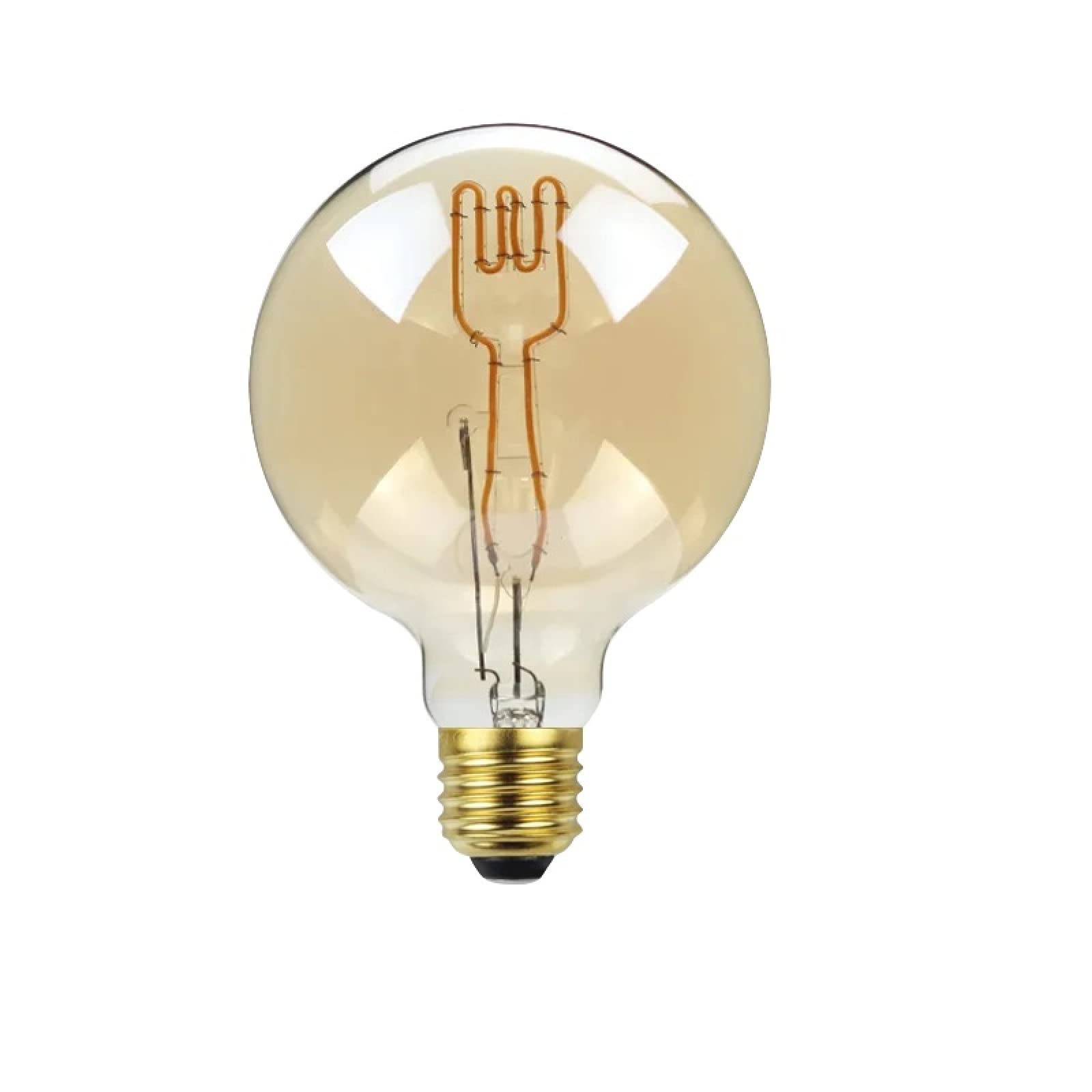 LEEVUS Ampoule Edison vintage - 1 ampoule Edison rétro à filament LED G125 Decoracion - En verre vintage