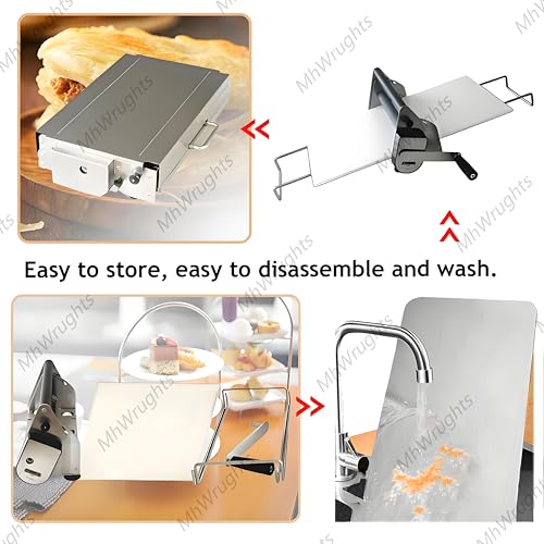 Equipo de panadería comercial plegable, laminadora de masa manual para panadería, pizza y cruasanes, grosor ajustable
