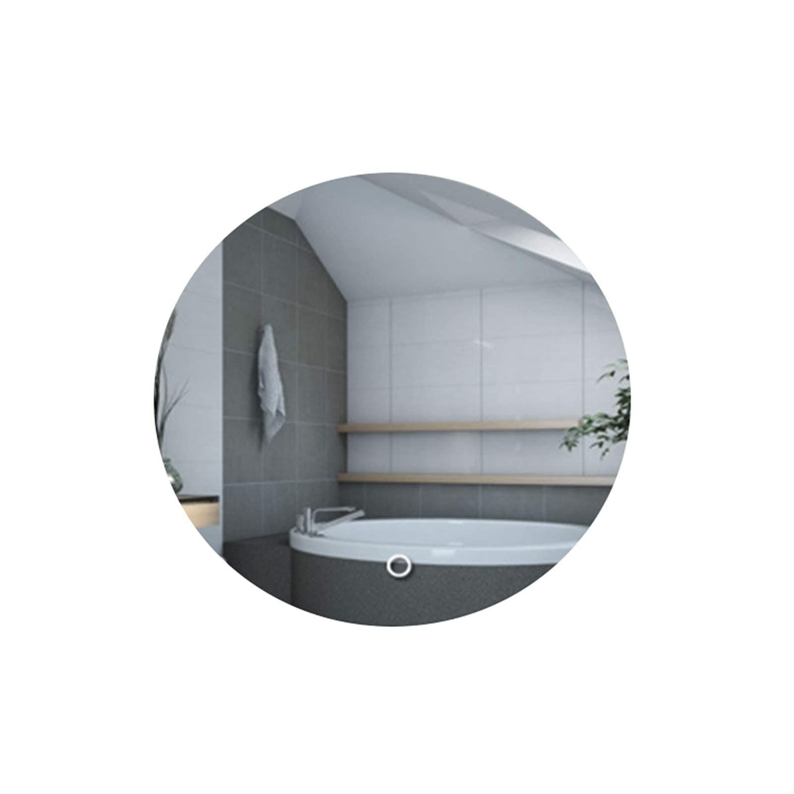TYUHDUYUR Round Led Bathroom Mirror Bathroom Smart Mirror Built in Touch Switch with Anti-Fog Function Lighted Makeup Vanity Mirror